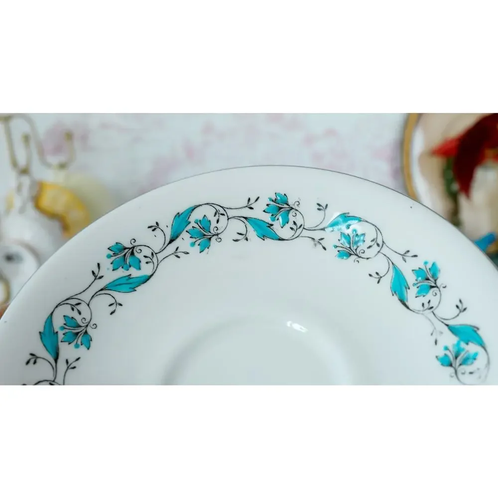 VTG 1950s Royal Albert Harmony Floral Teacup Set Cottage English Countryside MCM
